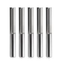Eu_hozly 6x25mm dviejų tiesių fleitų frezos / medžio pjovimo įrankiai cnc frezavimo staklėms, 5 vnt.