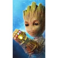 Disney Diamond painted Groot Infinity Gauntlet Creative Fan Art Illustration 5D DIY RhinestoneandDiamondEmbroiderycrossstitchHomeandWeddingDecorations Round 20x30cm black
