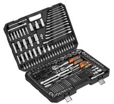 300 dalių įrankių rinkinys KD11352, su E-TORX lizdais, galvutėmis ir trijų dydžių terkšlėmis, kilpiniais raktas ir prailginimais