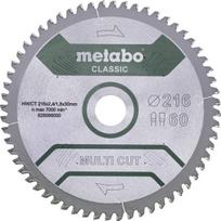 Metabo Multicutclassic pjūklo diskas 254 x 30 60 Fz