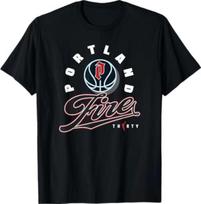 Wnba 30th Anniversary Boardwalk Portland Fire TShirt 2XL gray