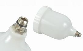 Plastikinis bakelis dažymo pistoletui 600ml Geko