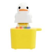 Duck Quacking Fidgets Toy Entertaining Duck Key Holder Emitting Light And Producing Sound On Touch Funny Gift oranžinė