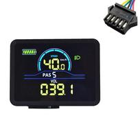 P5C Electric Bike LCD Display Meter 24V-60V Ebike Intelligent Display IP67 UART Colorful LCD Display Meter NONE black