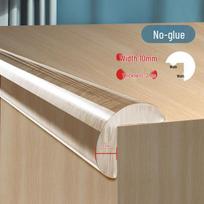 Ekologiškas permatomas silikoninis apsauginis kampų ir kraštų apsaugas nuo susidūrimų vaikų baldams 1m Acrylic Adhesive beige
