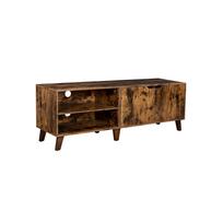VASAGLE TV Cabinet for TVs up to 60 Inches, TV Stand with 2 Doors, Adjustable Shelves, TV Table, for Living Room, Dinning Room, Bedroom, Rustic Brown ruda