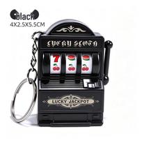 Electroplated Retro Game Machine Keychain: Fun Fruit Shaker and Decompression Toy Pendant black