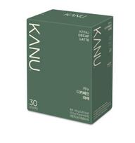 KANU Decaf Latte Stick Coffee 30pcs – Smooth & Creamy Instant Coffee 1 box gray