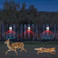 Saulės energijos lauko judesio jutiklio signalizacija Namų apsaugos signalizacija, skirta atbaidyti meškėnus, elnius, skunkus, lokius, kojotus kieme, sodyboje, sode China Mainland black