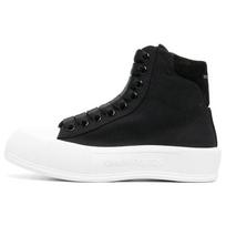 Alexander McQueen Tread Slick High top Canvas Shoes Women's Black 697123W4MV71070 38 black