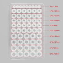 Silicone O-Ring Seal For Faucet Repair Kitchen Bathroom Shower 4/6 Split Pad Ring Multi Sizes Sealing Ring Spacer Plumbing Parts white
