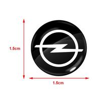 15mm Automobilio Raktų Ženklelio Emblemos Pakeitimas Automobilio Raktų Lipdukai Opel Corsa Astra Insignia Vectra Zafira Meriva Mokka Grandland Vivaro black