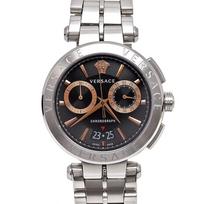 Versace vyriškas Aion Chronograph kvarcinis laikrodis 45mm VE1D01019 juoda
