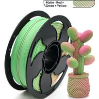 Silk Rainbow PLA Filament 1.75mm 1KG Smooth Color Transition Multicolor 3D Printer Consumable for Industrial Prototyping Use A39