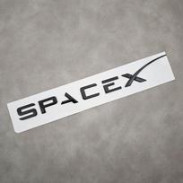3d ABS Logo Space X Dual Motor Letters Sticker Car Rear Trunk Decal For Tesla Model Y S 3 X Emblem Badge Replacement Accessories