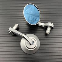 Motorcycle Bar End Mirror Universal Rear view Mirrors CNC Aluminum 7/8  22mm For KAWASAKI NINJA 400 Z650 Z750 Z800 Z900 MT09 juoda