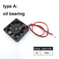 DC 5V 12V 24V 4010 40x40x10MM Cooling Fan low noise brushless Blower Bearing sleeve hydraulic Fluid Bearing for 3D Printer 4cm type A 5v black