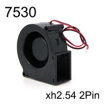 DC 7530 Pūstuvas 75x75x30mm Turbo pūstuvas Slydimo guolis Aušinimas 5V 12V 24V 7cm Oro srautas Aušinimas Aušintuvas 3D spausdintuvo ventiliatorius 5V black