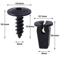 Automobilinis tvirtinimo spaustukas M5 X 2, 16 mm, 10 vnt. One Size