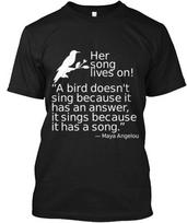 Maya Angelou Tee T-Shirt Made in the USA Size S to 5XL Unisex T-Shirt S gray
