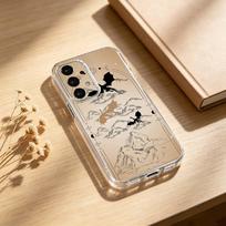 Dragon F-Fourth W-Wing phone Case For Samsung S25,24,21,22,23,30,Ultra,20,Plus,Fe,Lite,Note Transparent Cover Samsung S21 beige