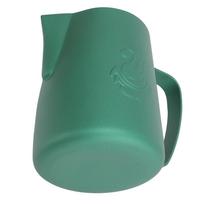 Milk Frothing Pitcher 480ml 304 Stainless Steel Swan Coffee Creamer Cup Latte Art Steaming Pitcher for Cafe Kitchen Matte Green blue