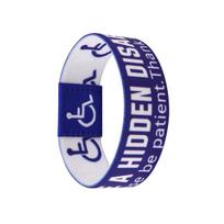 Disability Awareness Bracelet For Women Men Armband Sport Wristband Elastic Bangle Bracelets Doctor Nurse Accessories Gift blue