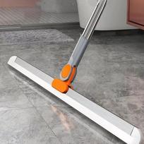Multi Purpose Floor Squeegee Silicone Household Cleaning Tool Bathroom Water Wiper  Floor Cleaning Random color gray