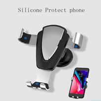 Metal Gravity Auto Phone Holder Car Air Vent Clip Mount Mobile Phone Holder Rotate 360 ° Cell Phone pilka