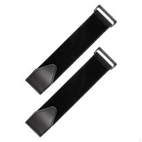 2 Pieces Exercise Bike Pedal Straps Multifunction Foot Fix Bands for Cycling Machine, black