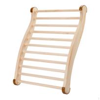 Wood Sauna Backrest Back Support, Supplies, Professional Equipment S Shape beige