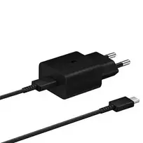SAMSUNG EP-T1510XBE travel charger | 15W | PD | USB-C | with USB-C to USB-C cable included | black