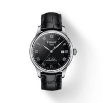 Tissot Leather Strap black Dial Men's Fashion Watch T006.407.16.053.00 juoda