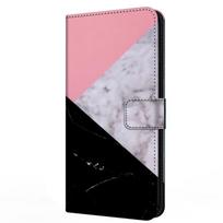 Flower Wallet Leather Case For ZTE Nubia Focus Pro/ ZTE Blade A75 A52 4G/A72 5G Case Flip Stand Cover Bumper Cover Magnetic Bags ZTE Blade A75 4G&Case & Strap blue