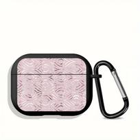 Pink Metallic Flowers Case For Airpods 4 Pro3 Pro Pro2 3 2 1 Earphone Cases Cover Airpods 4 black