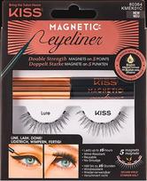 Kiss Magnetic Eyeliner & Lash Kit dirbtinės magnetinės blakstienos, 01 Lure