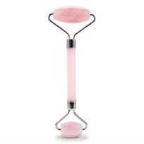 Plumbeauty Facial contour roller - rose quartz (Rose Quartz Facial Roller) Volelis masažuoklis