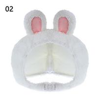 Funny Big Frog Eyes Cartoon Plush Hat Toy Green Headgear Cap Cosplay Costume white