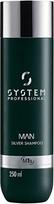 System Professional Purple shampoo for men Man (Silver Shampoo) Plaukų šampūnas 250 ml Šampūnas dažytiems plaukams