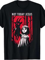 Not Today Satanic Goth Black Goat Demon 666 Alt Gothic T-Shirt S to 5XL XXXXL red