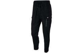 Nike Sportswear Men's Cargo Big Pocket Casual Black Long Pants Black S white