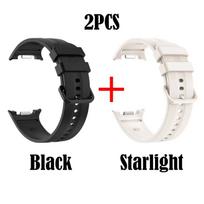 Original Silicone Band for Samsung Galaxy Watch 9 Watch Band Sports Replacement Band for Samsung Galaxy Watch 9/8 Classic Strap Galaxy Watch 8 9&S black