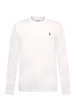 Polo Ralph Lauren - Custom Slim Fit Jersey T-Shirt - Marškinėliai ilgomis rankovėmis - Balta