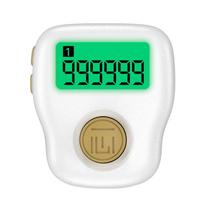 Mini skaitmeninis LCD elektroninis piršto žiedas rankinis skaičiuotuvas maldai įkraunami skaičiuotuvai Clicker žalias/raudonas/baltas žalia
