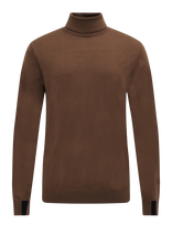 Mos Mosh Gallery - Mmgadam Soft Roll Neck Knit - Golfo kelnės - Ruda