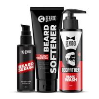 Beardo Barzdos priežiūros rinkinys su serumu 50 ml, minkštikliu 50 g ir barzdos plovikliu 100 ml. Minkštai, glotniai, pamaitintai barzdai. Barzdos priežiūros rinkinys black