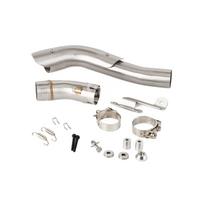 For Honda Transalp 750 2023 2024 2025 XL750 XL 750 Transalp Escape Slip-on Motorcycle Exhaust High Position Mid Link Pipe 51mm A gray
