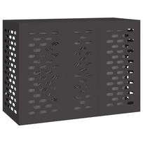 Air Conditioner Cover Black 110 x 50 x 80 cm Steel