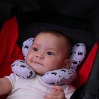 Minkšta saugos kaklo atrama Pagalvė Apsauginė automobilio sėdynės galvos ir kaklo pagalvė Vaikams U formos galvos atrama Galvos apsaugos pagalvėlė brown