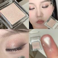 HERORANGE Shimmering Eyeshadow: Pearlescent Highlighting, Diamond Dust Finish for Atmospheric Makeup. gray
